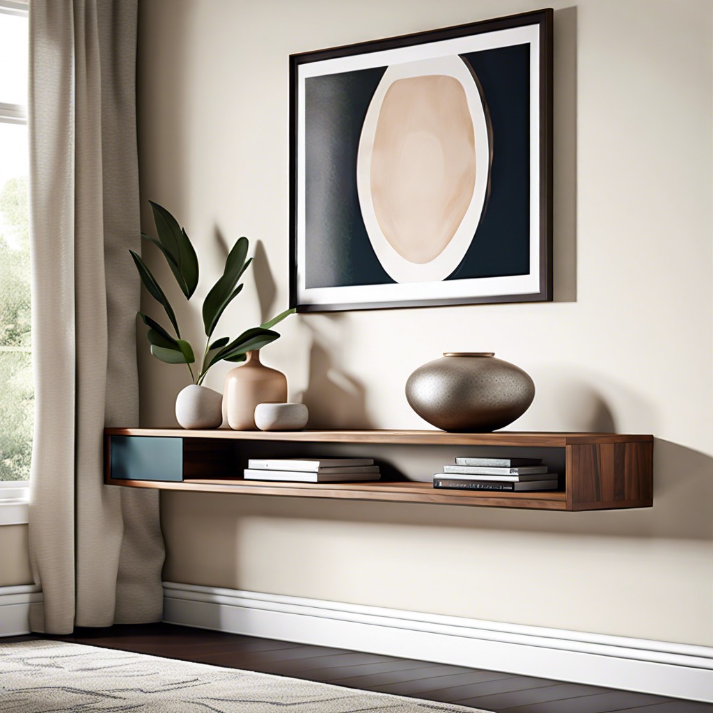 floating console table