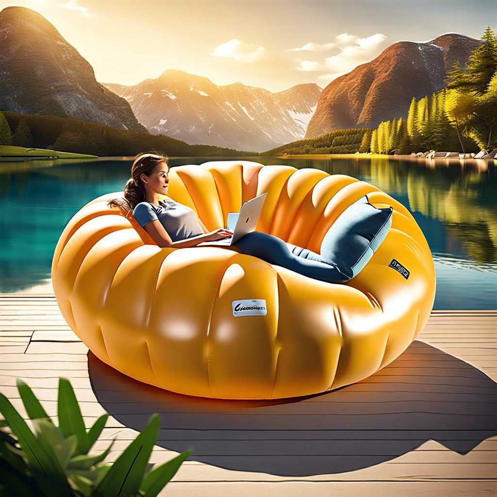 inflatable lounger couch