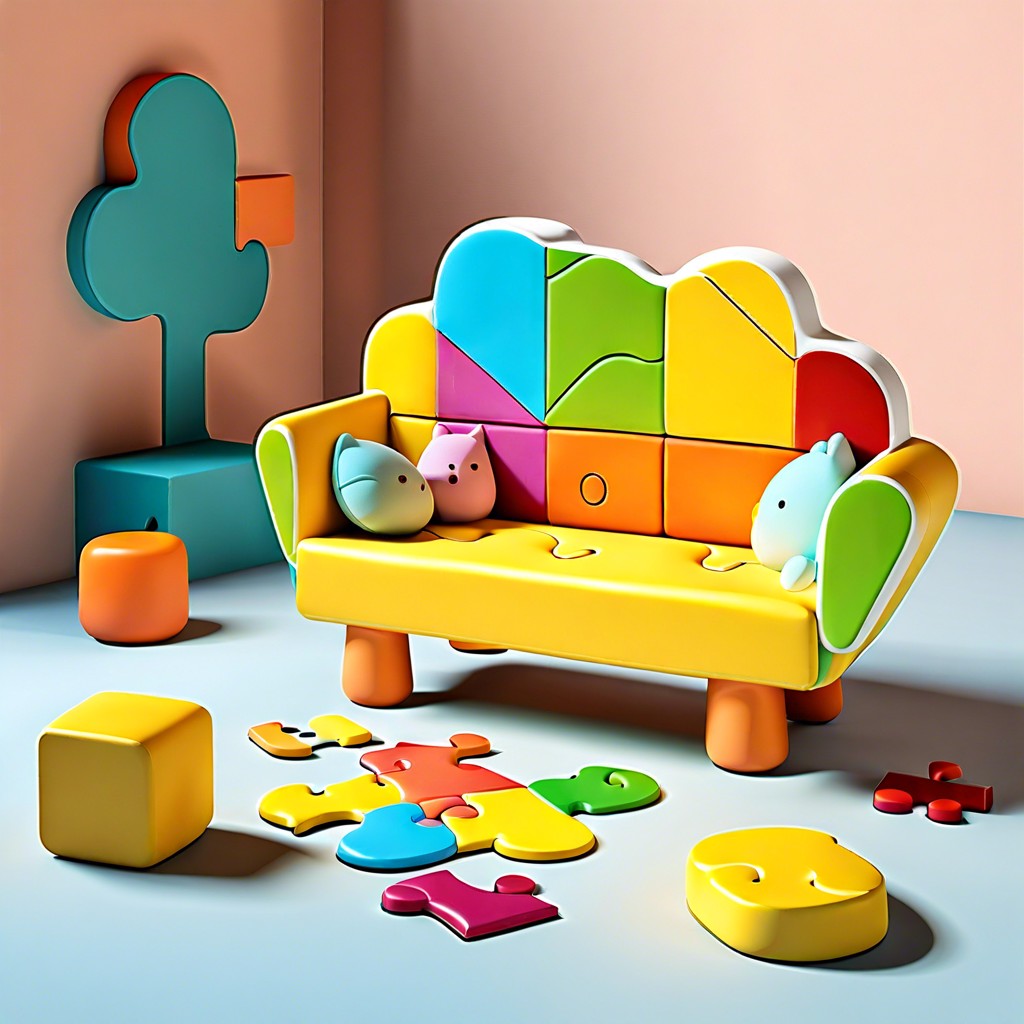 interactive puzzle sofa