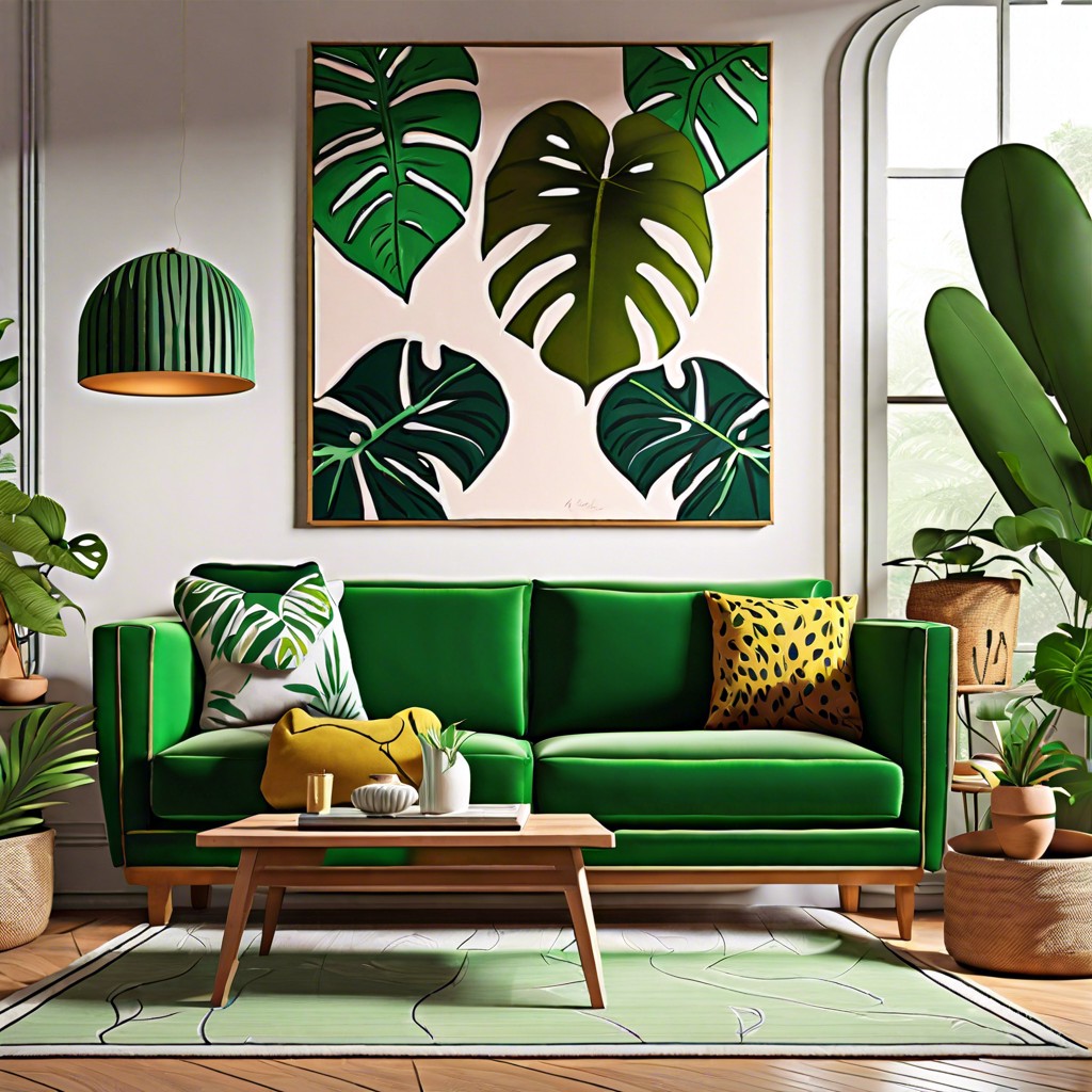 jungle themed living room