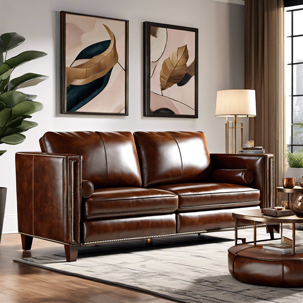 leather reclining couch