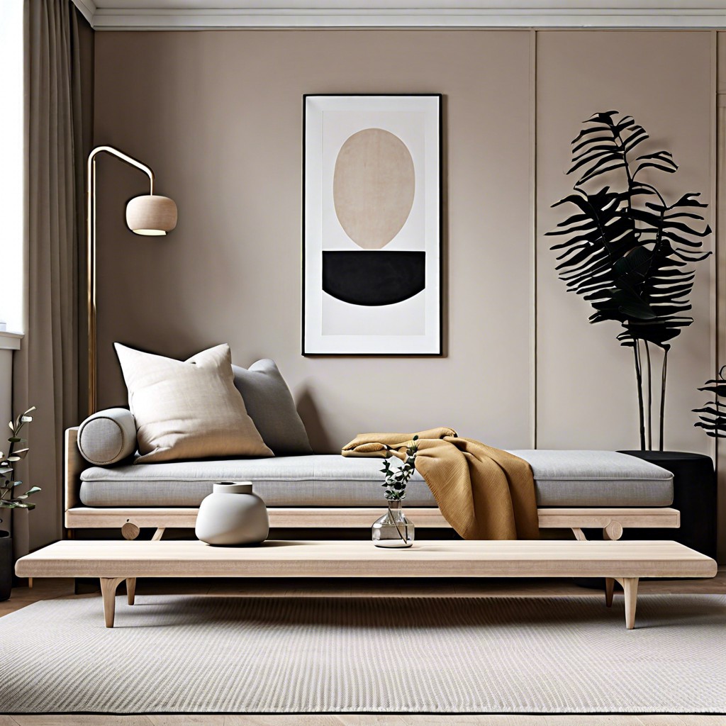 minimalist scandinavian daybed couch