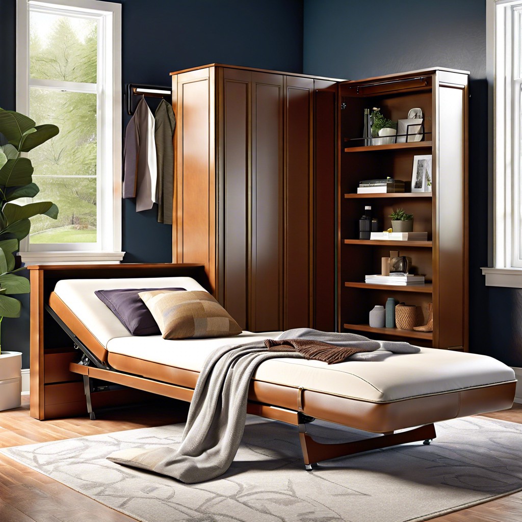 murphy bed with convertible chaise lounge