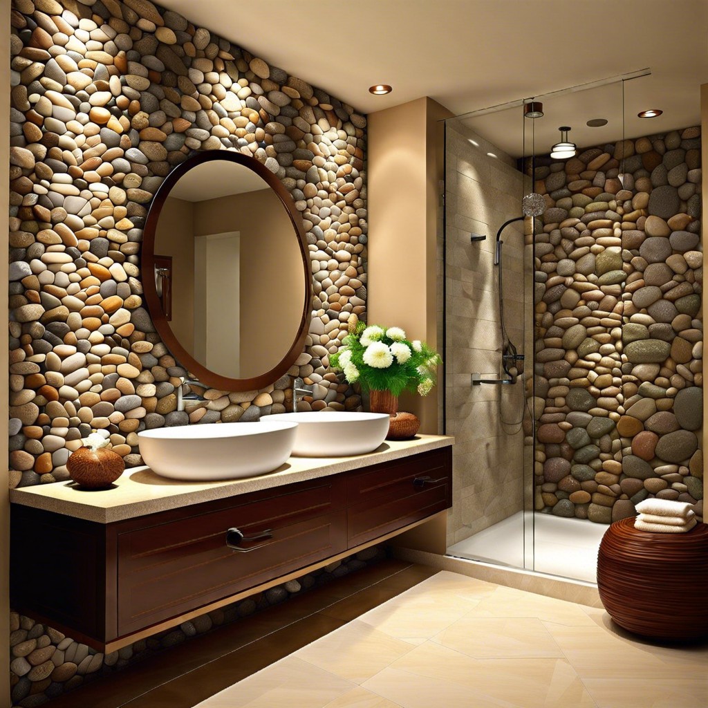 natural stone pebble tiles