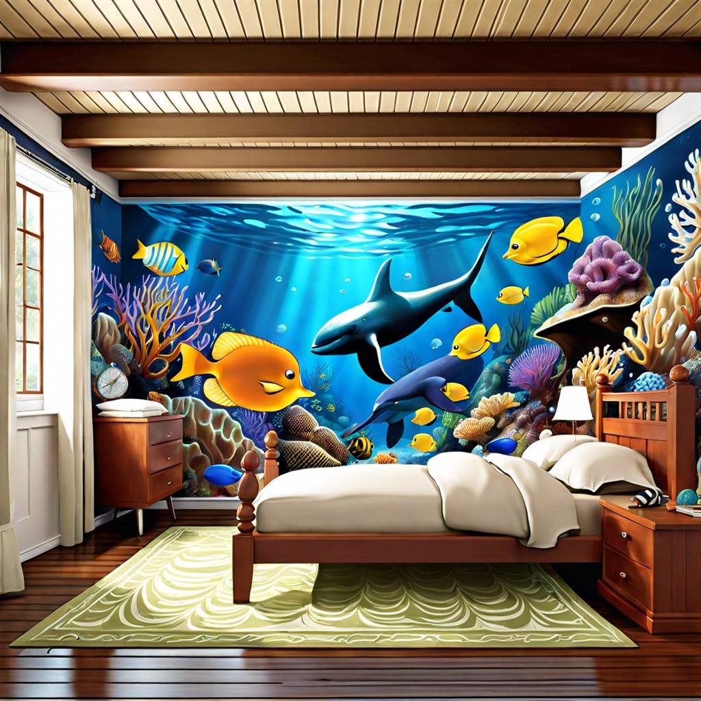 nautical theme with sea creatures