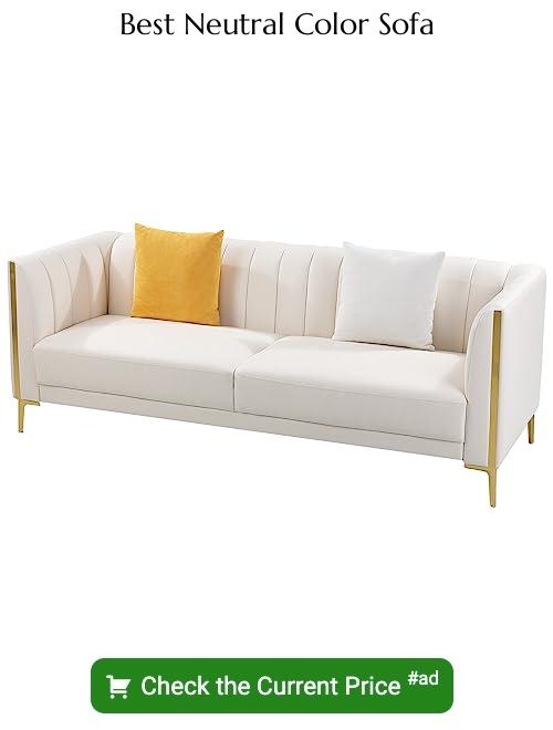 neutral color sofa