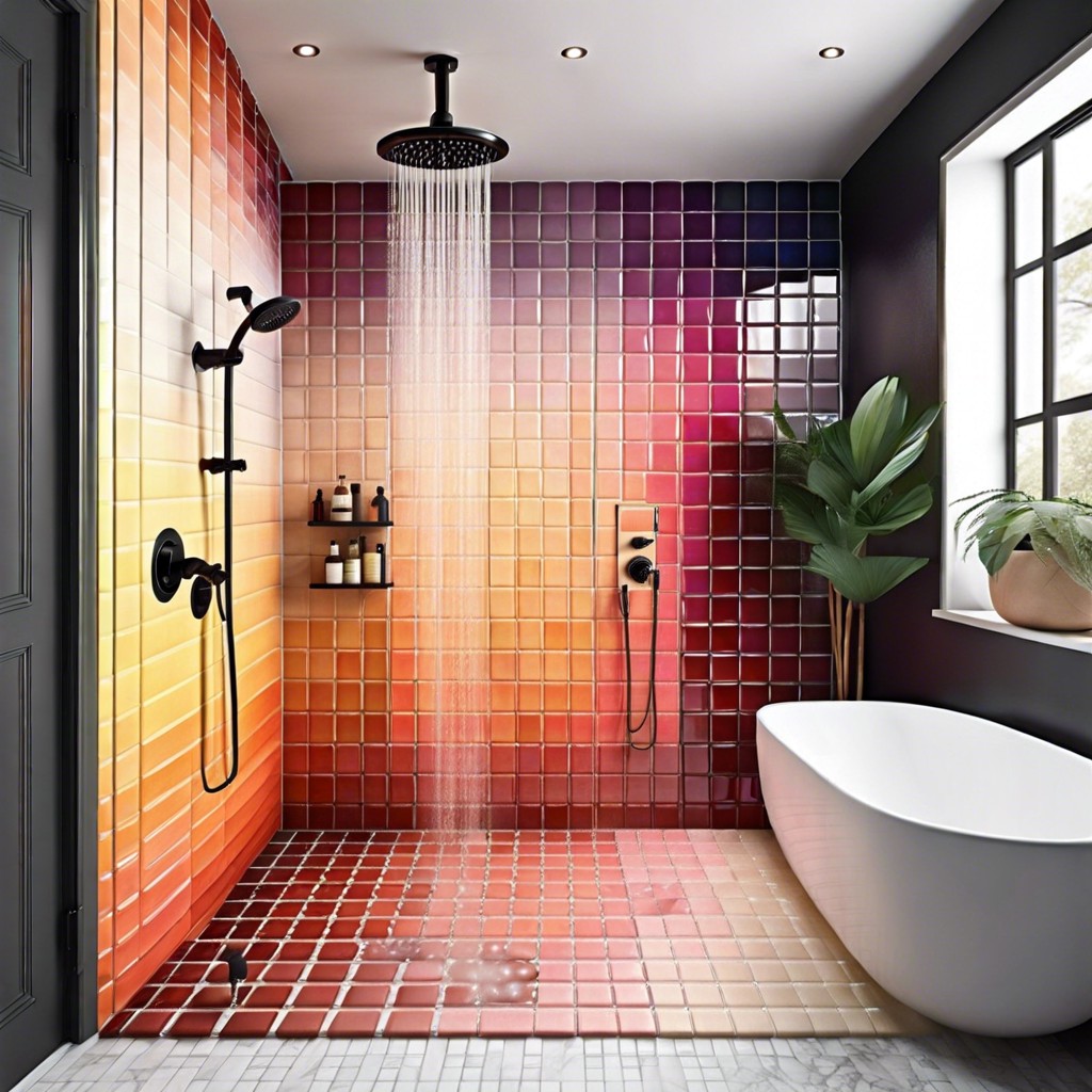 ombre gradient tiles