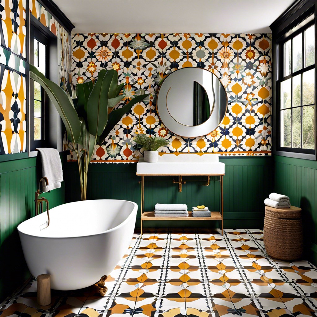 patterned encaustic cement tiles