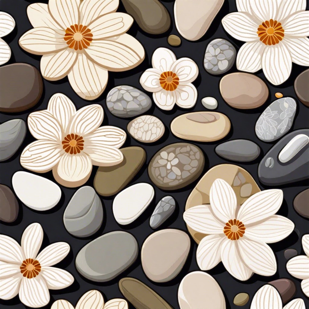 pebble flower patterns