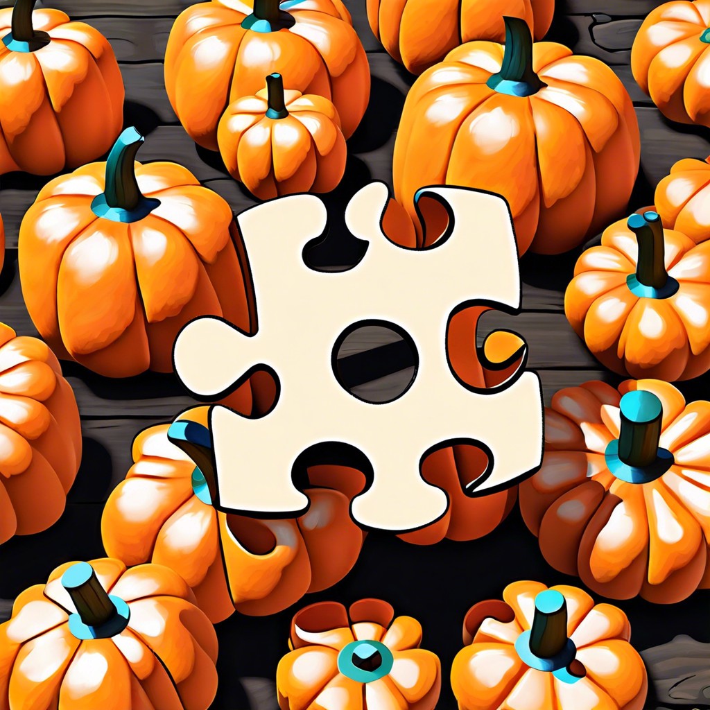 puzzle piece pumpkins