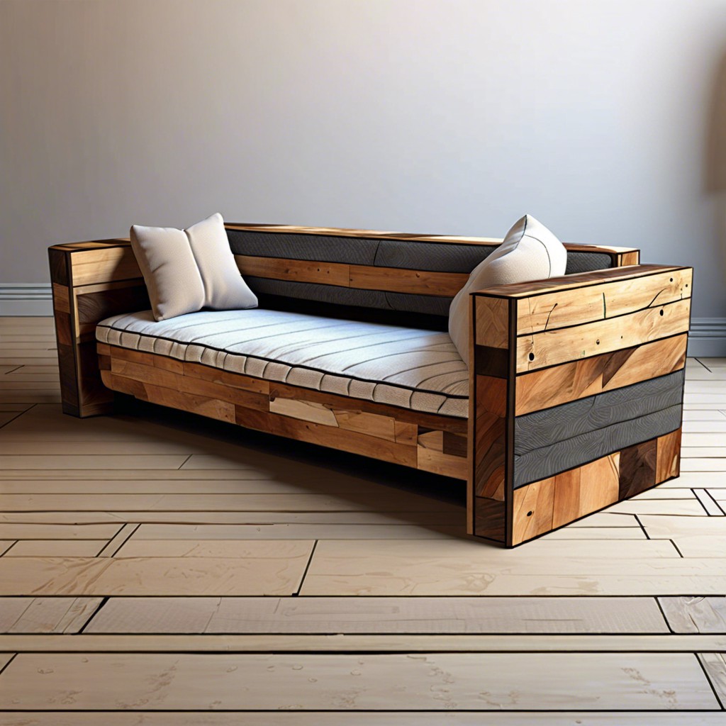 reclaimed wood base cushion