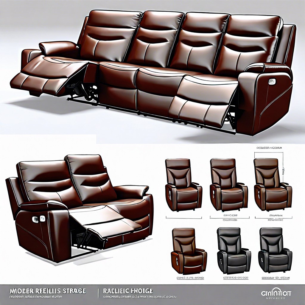 recliner with storage console