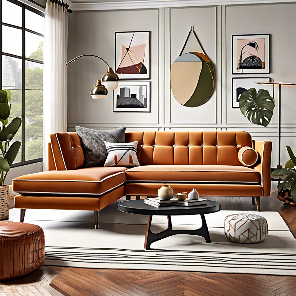 retro chic sectional