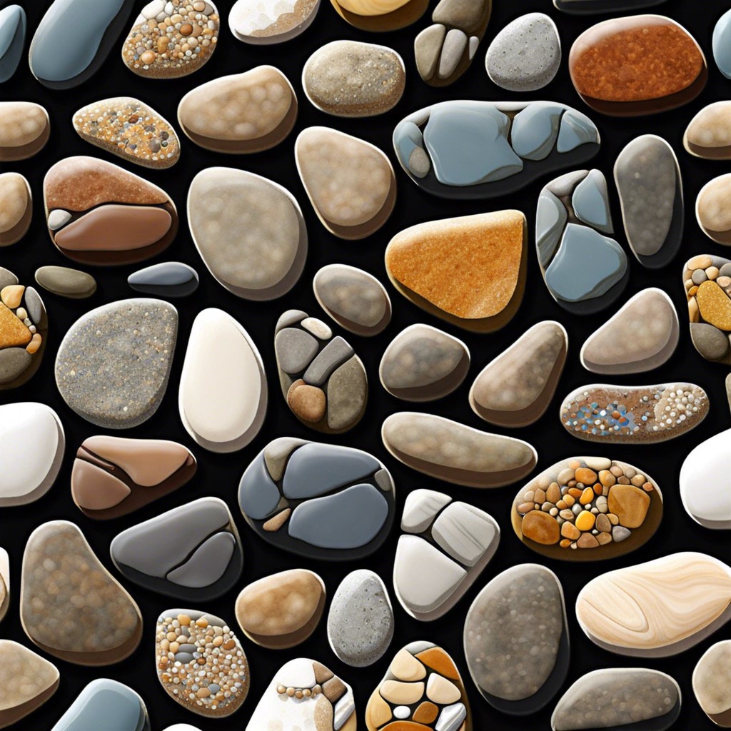 river rock mosaic