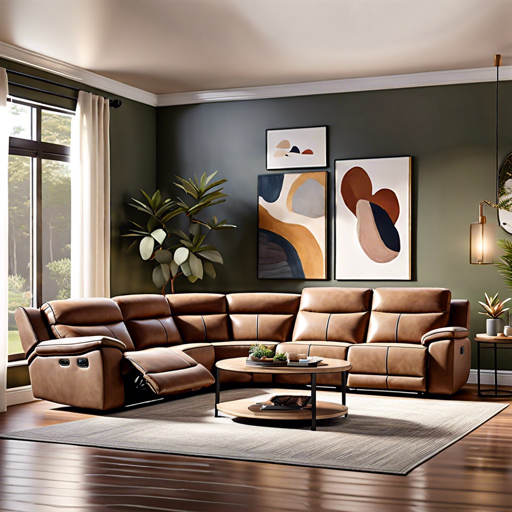 sectional with built in massage and heating features