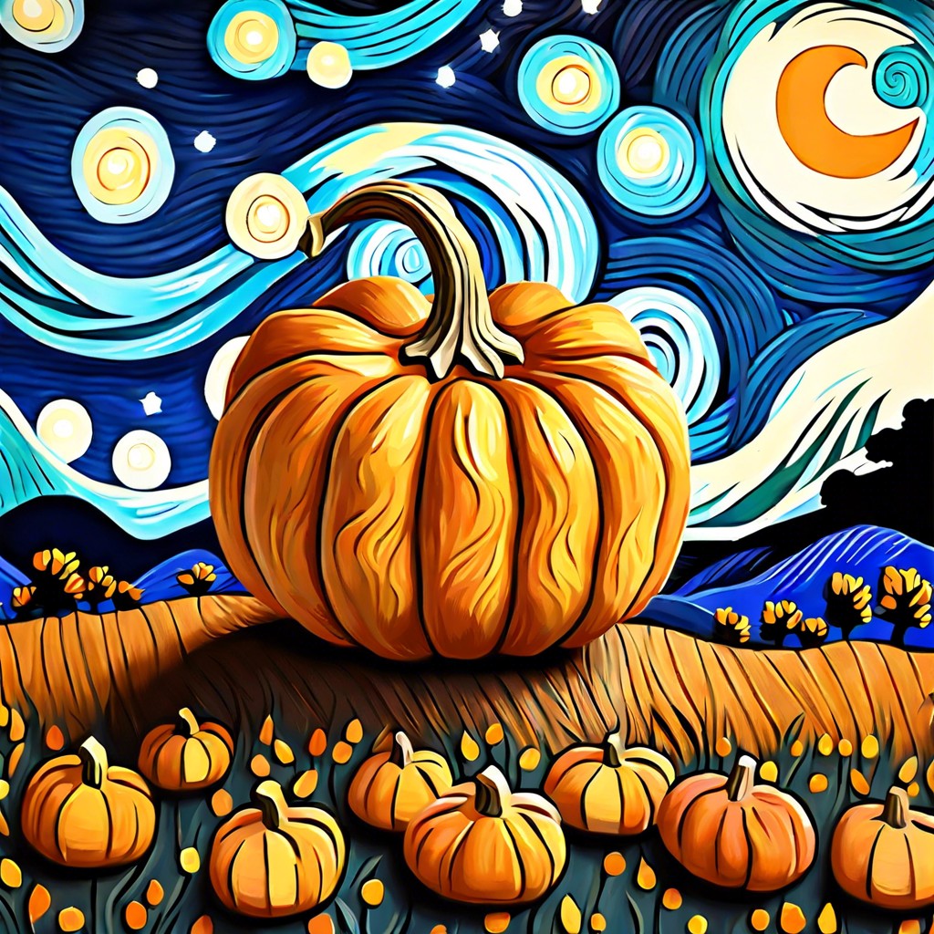 starry night pumpkin