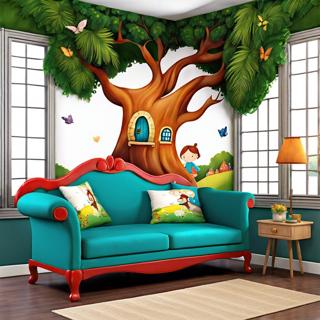 storybook themed couch