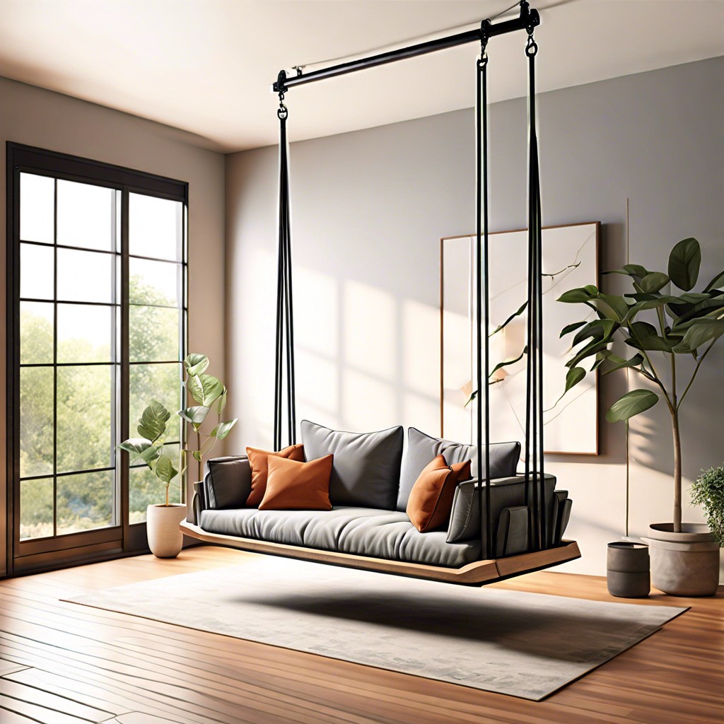suspended deep couch swing