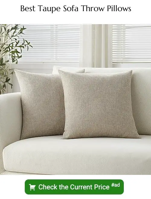 taupe sofa throw pillows