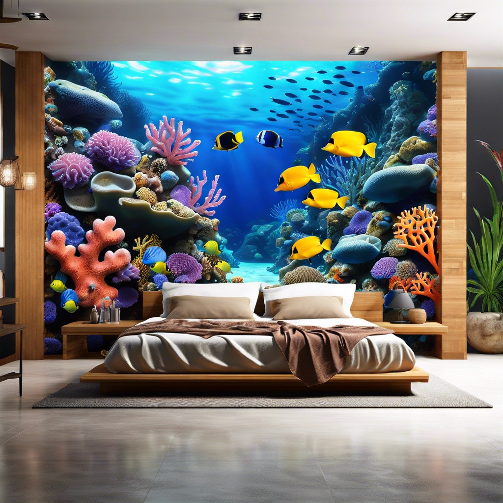 underwater coral reef scene