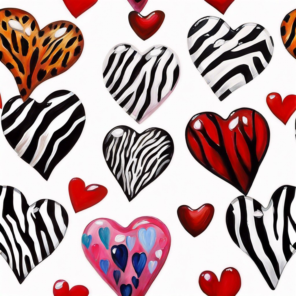 animal print heart