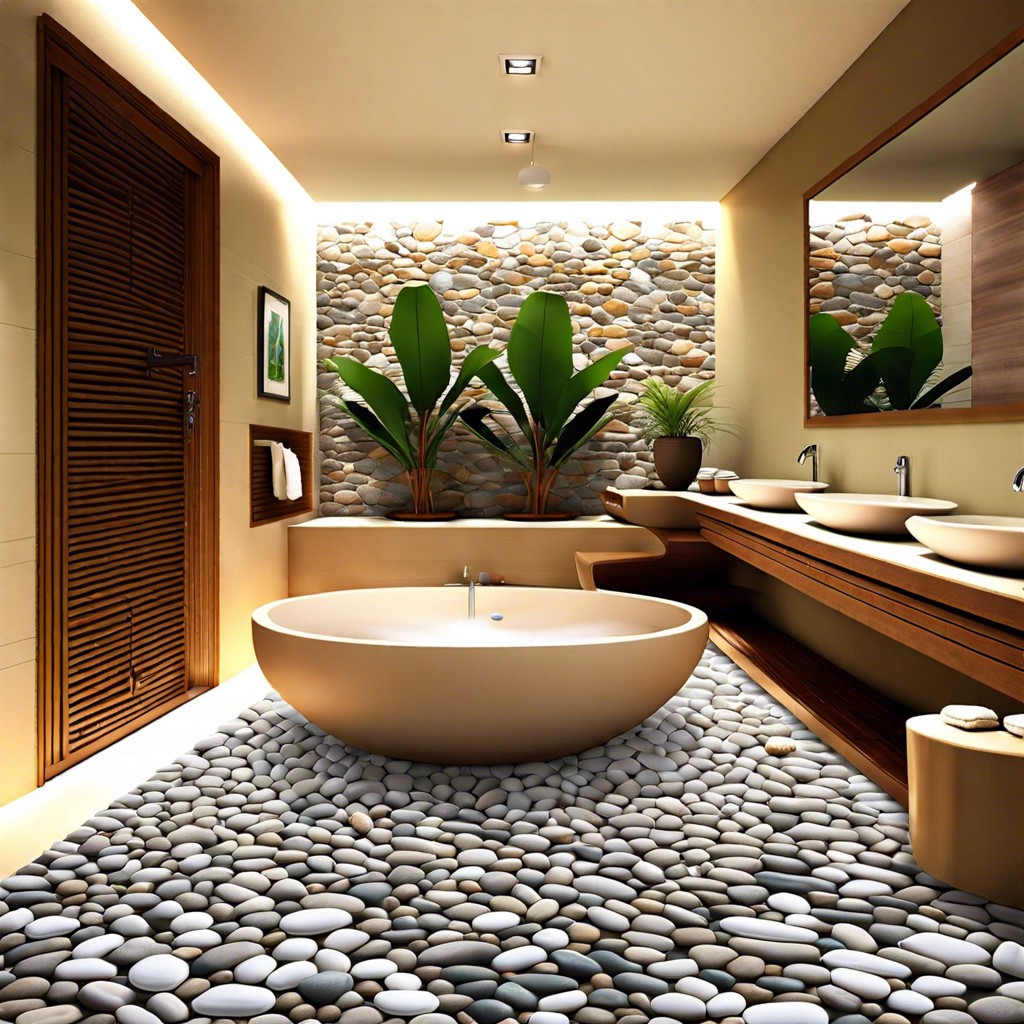 pebble stone tiles