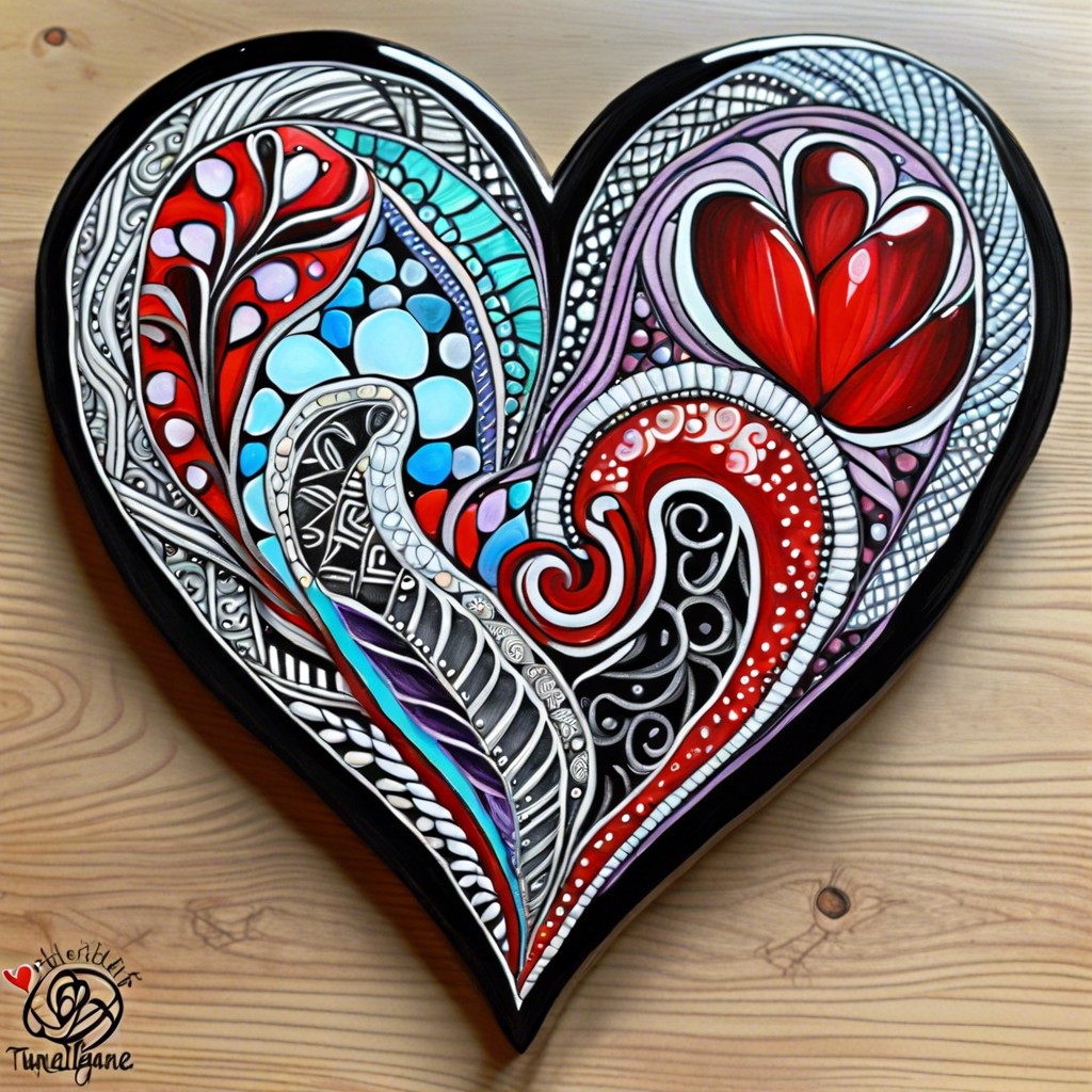 zentangle heart