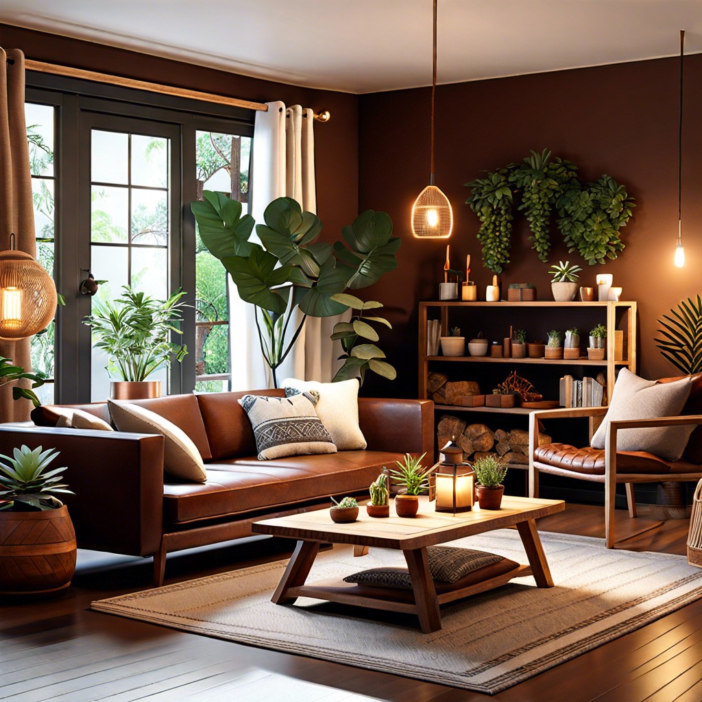 earthy themed lounge