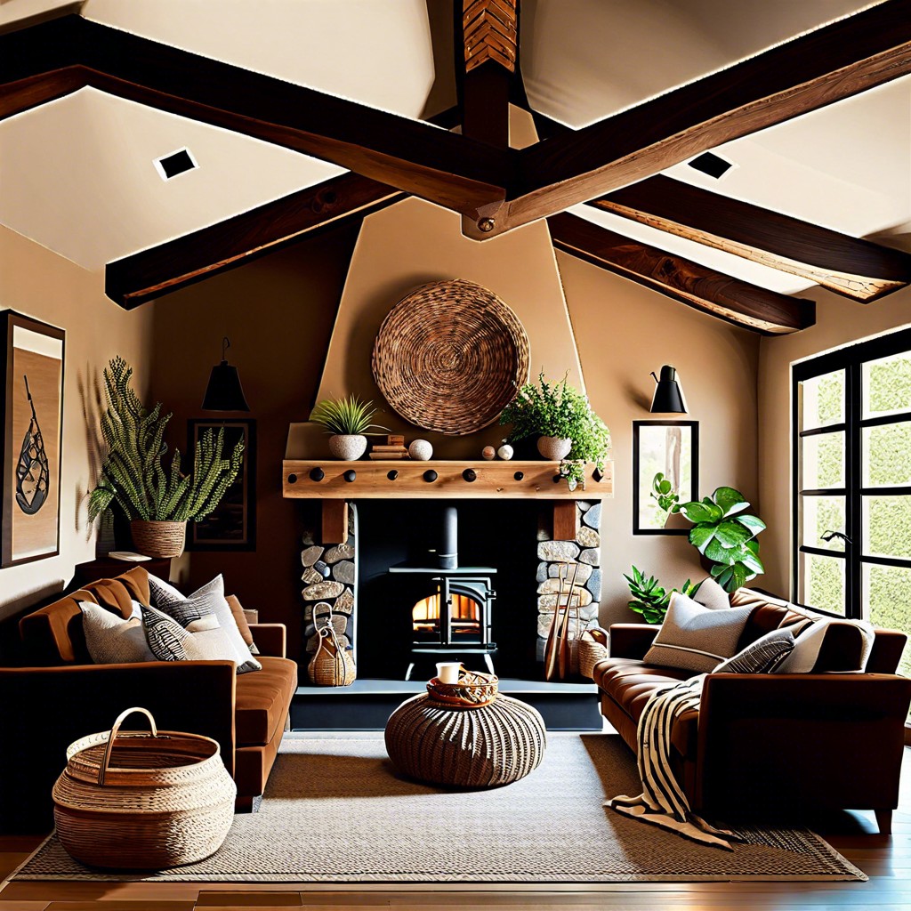 rustic living room