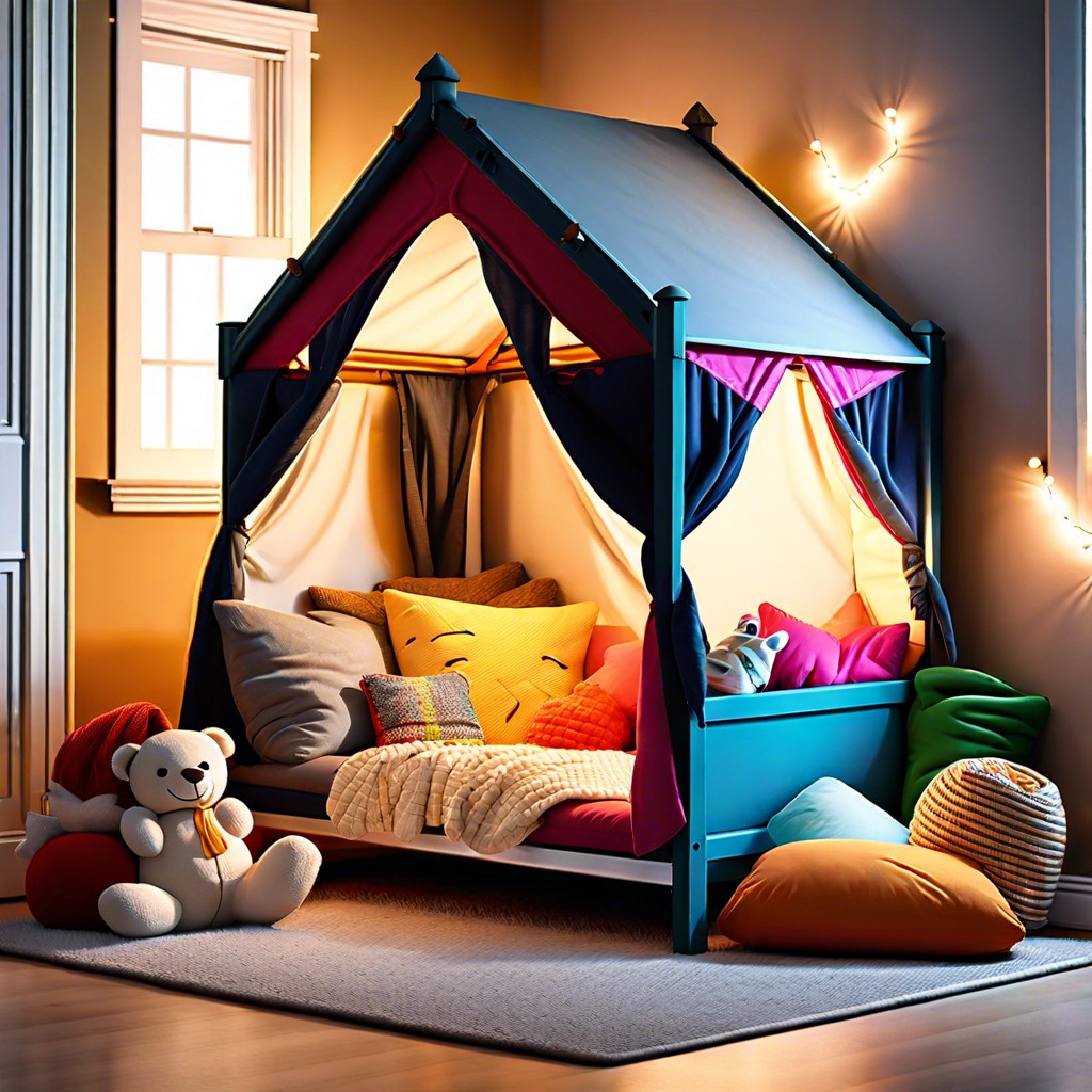 use the frame for a childrens play fort