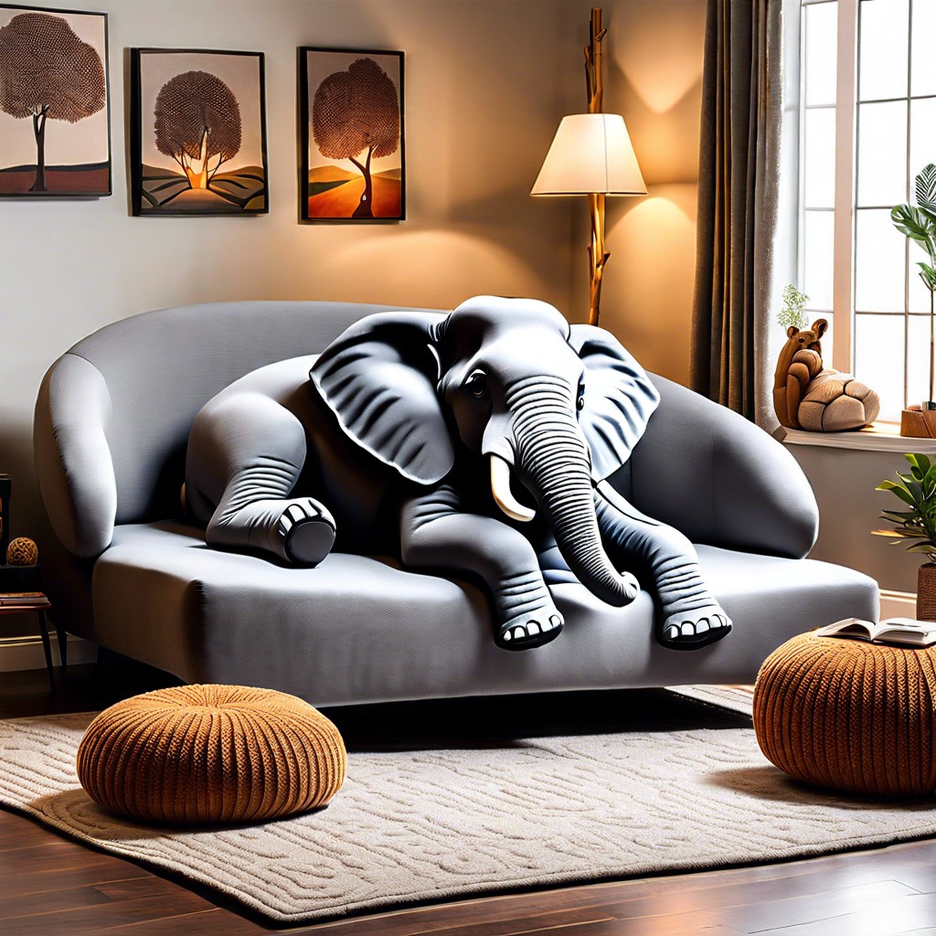 animal shaped couch