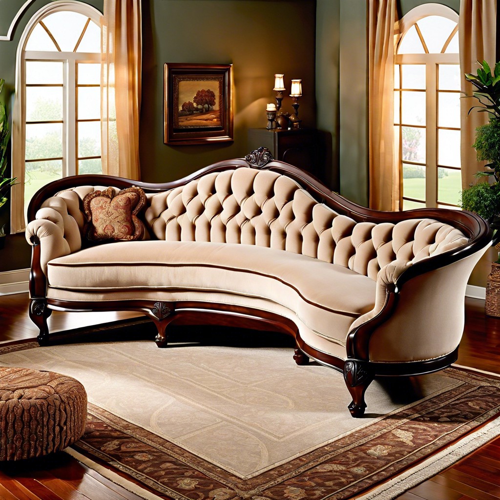 camelback victorian style sectional