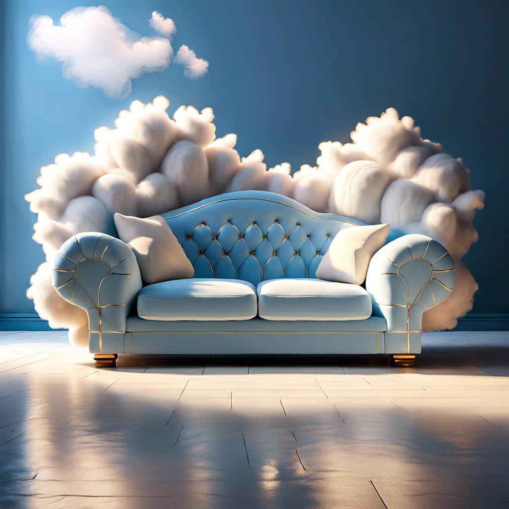 couch made of clouds