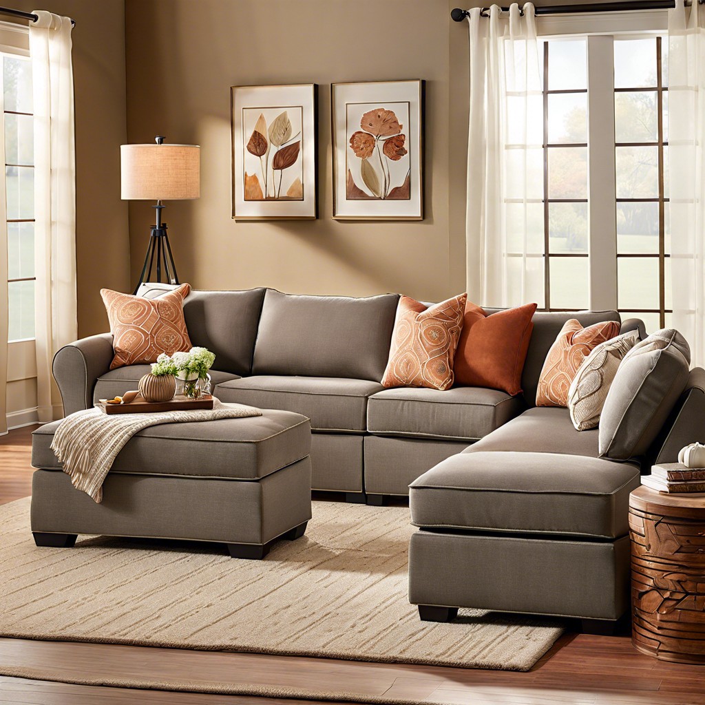 customizable sleeper sectional with removable covers