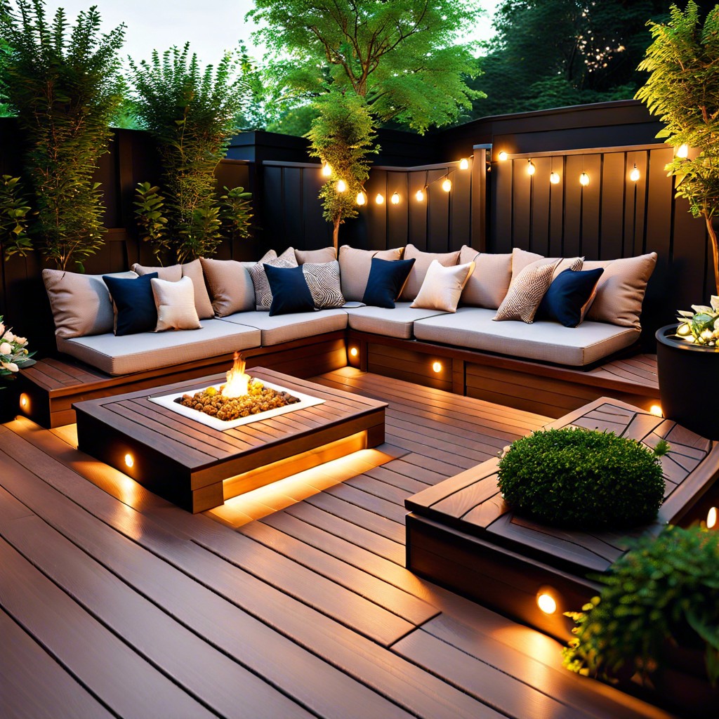 deck built in sectional