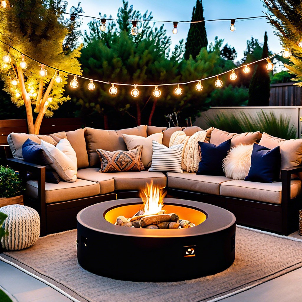 fire pit centric sectional