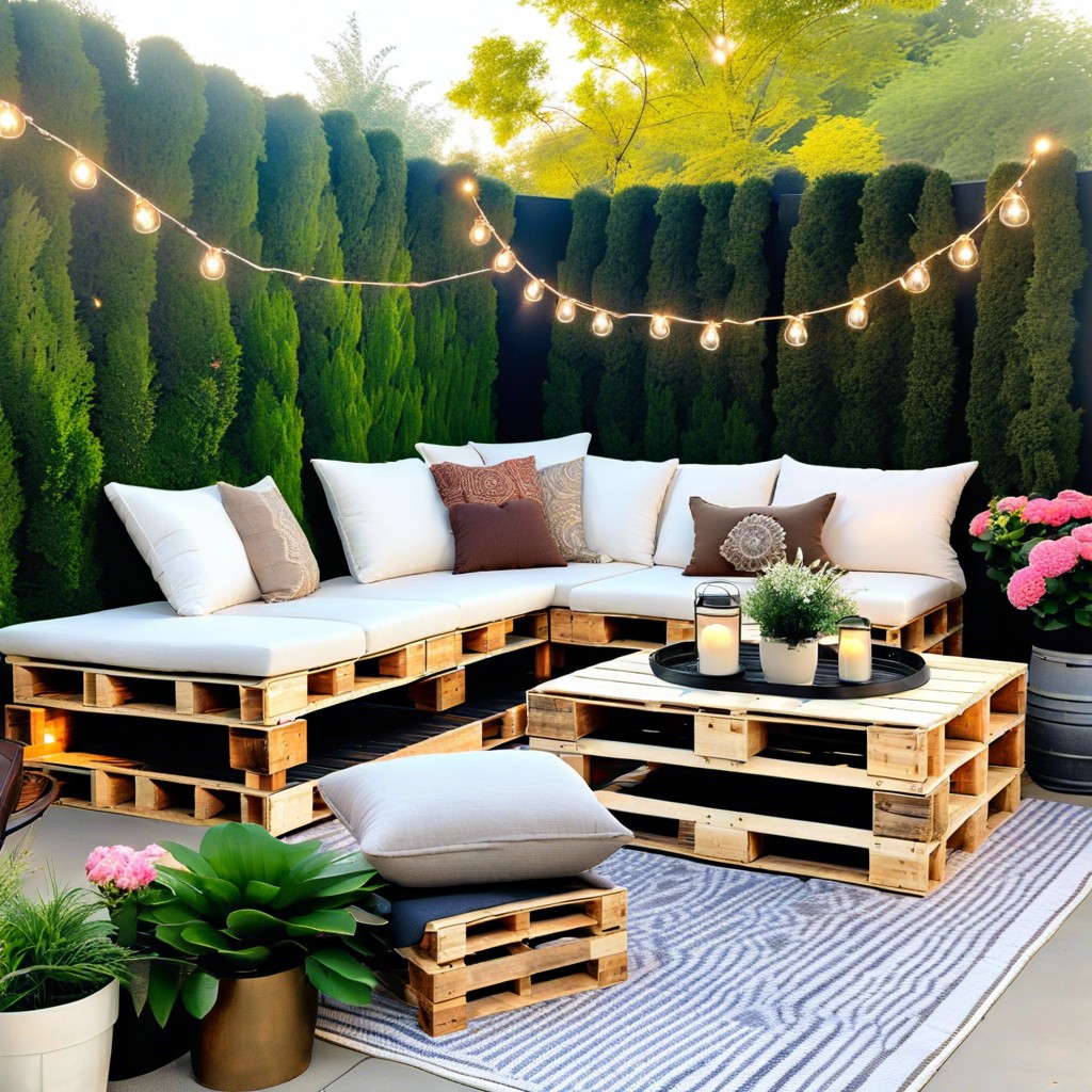 pallet wood diy sectional