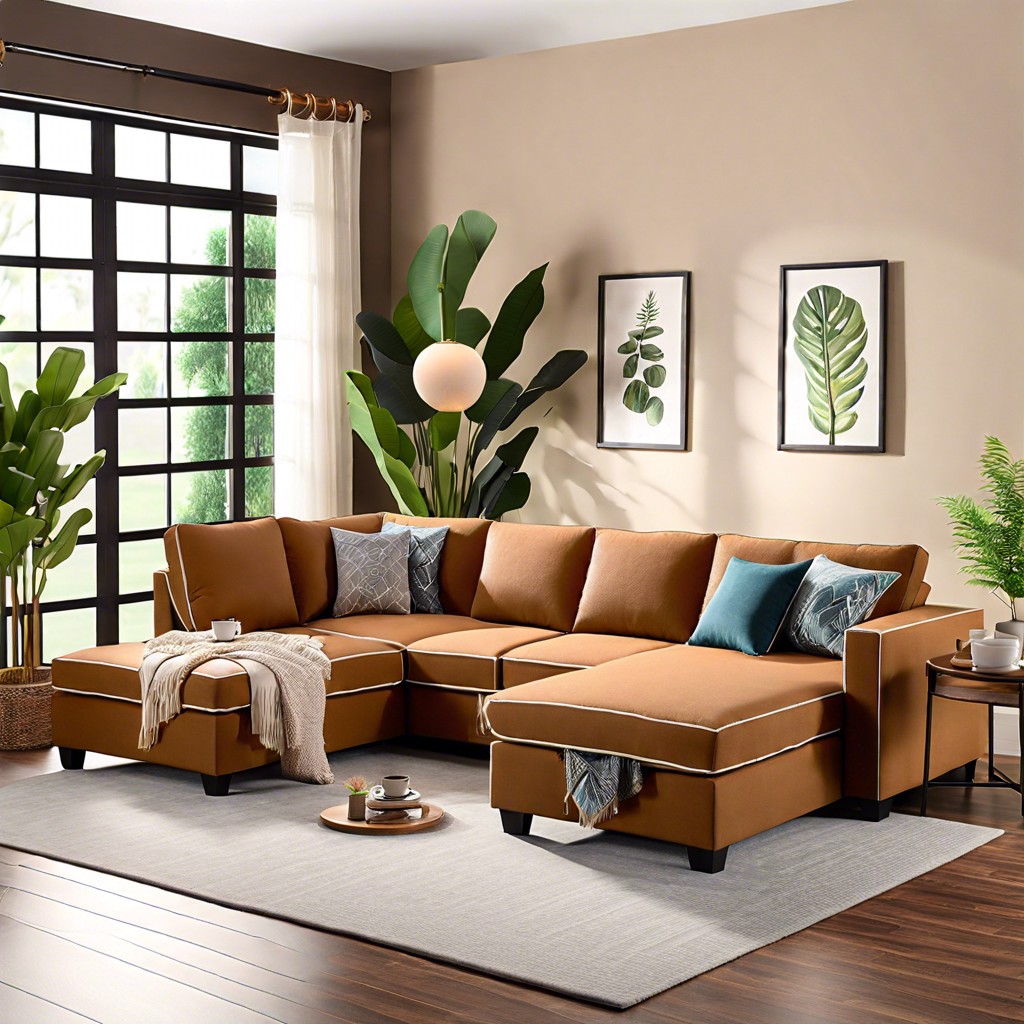 reversible chaise sleeper sectional