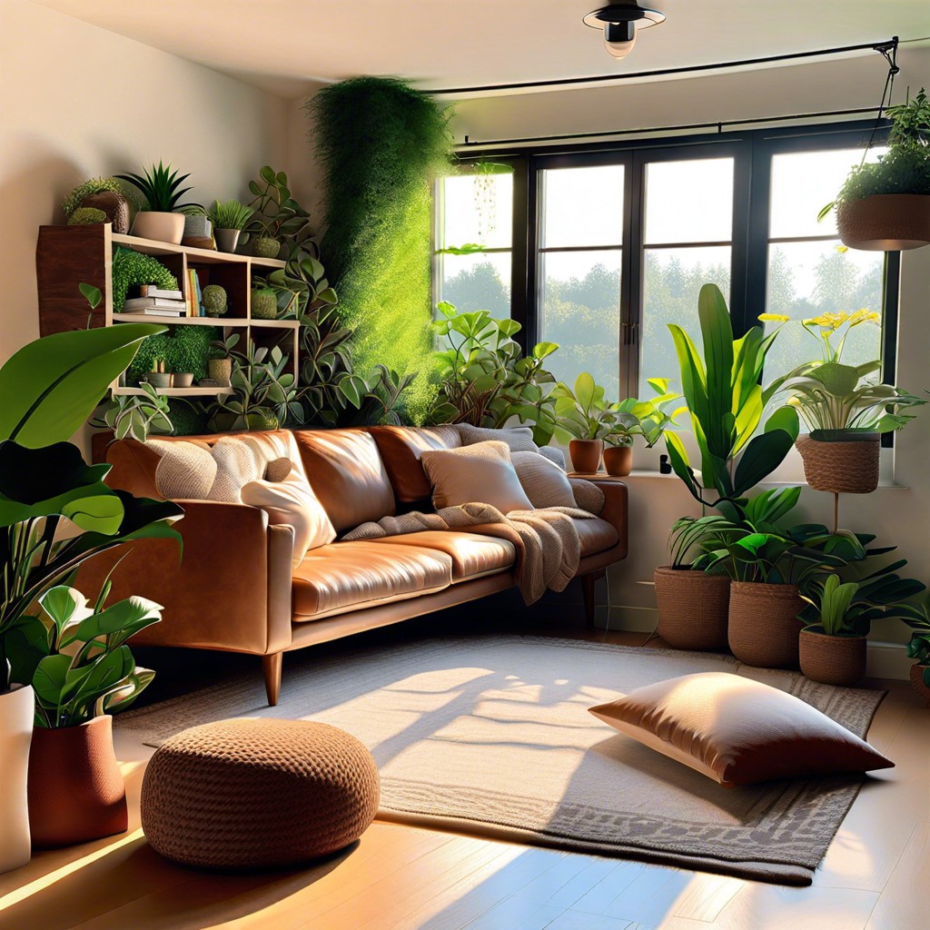 lush indoor plants