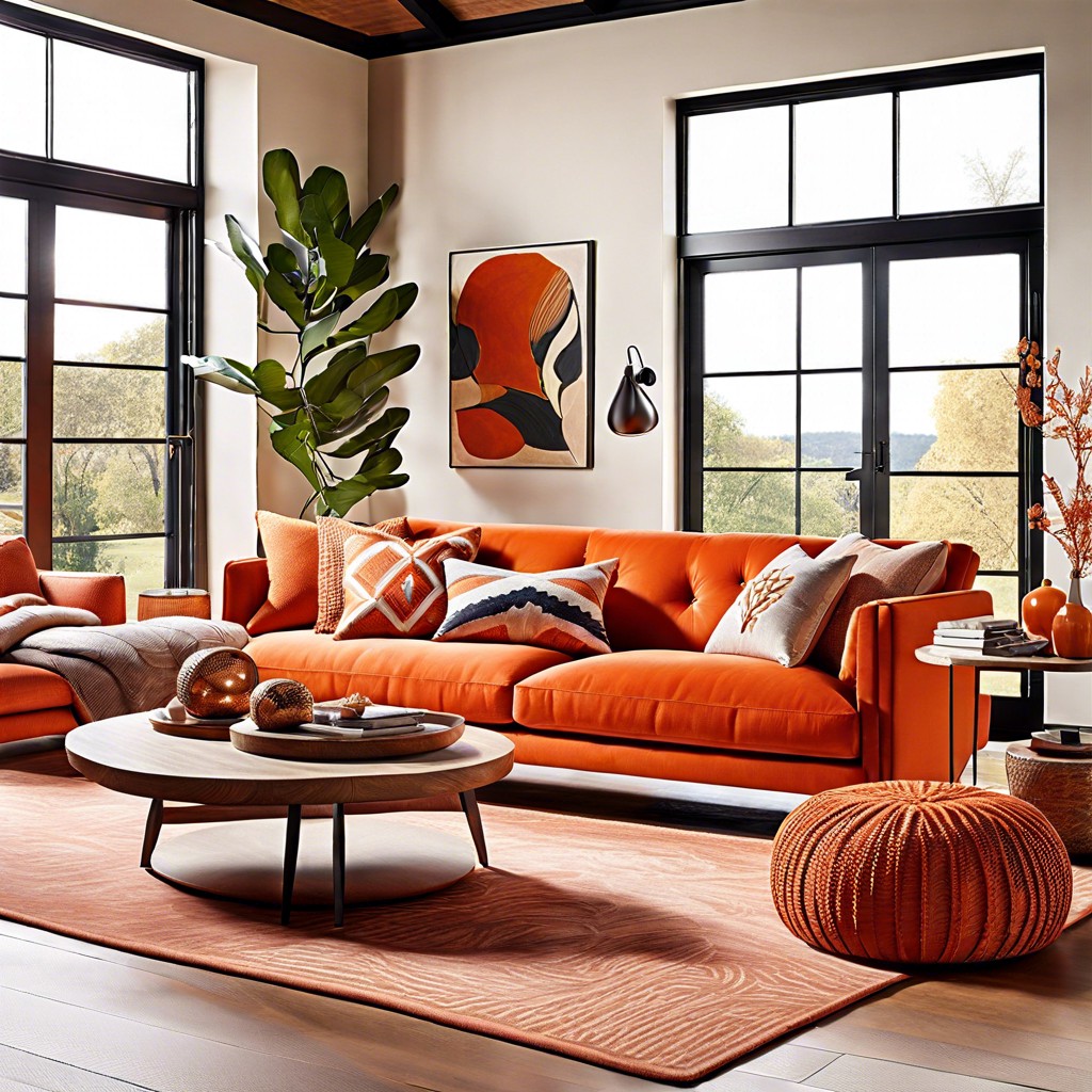 paprika plunge sofa