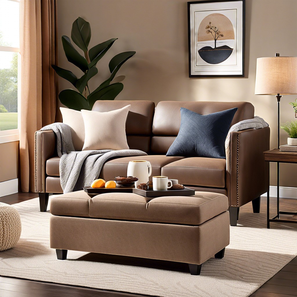 storage loveseat with ottoman