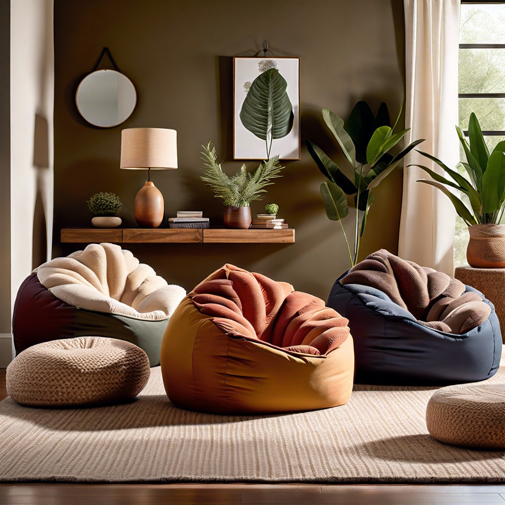 layered bean bag chairs