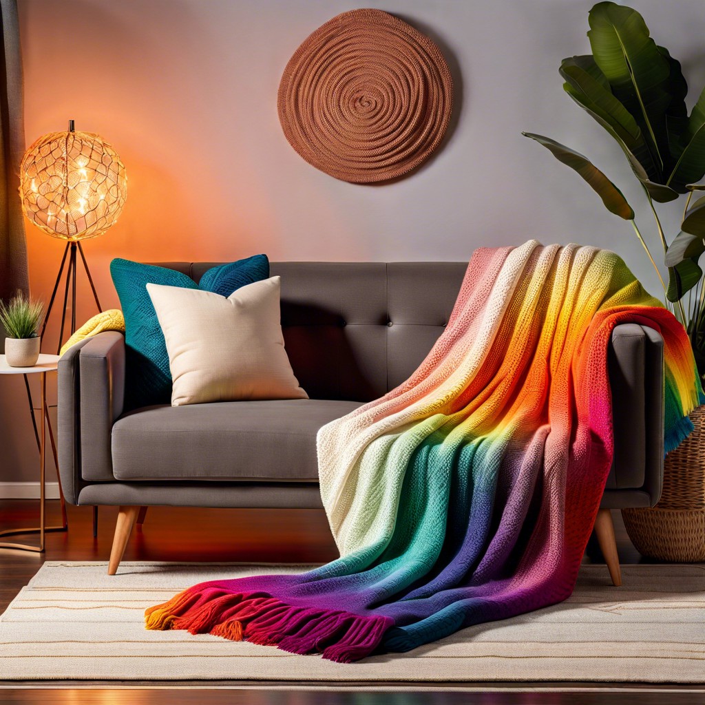 rainbow ombre knit