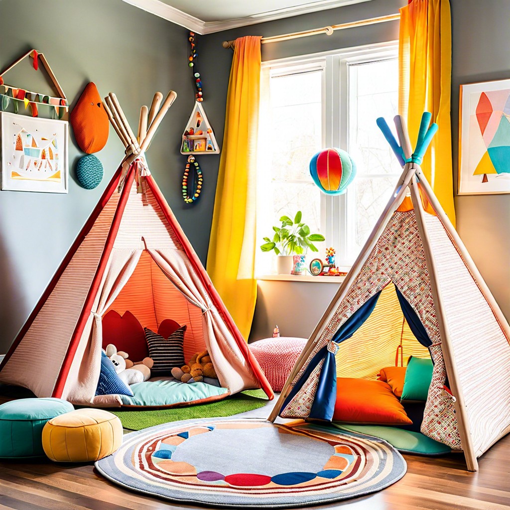 upholstered play tents