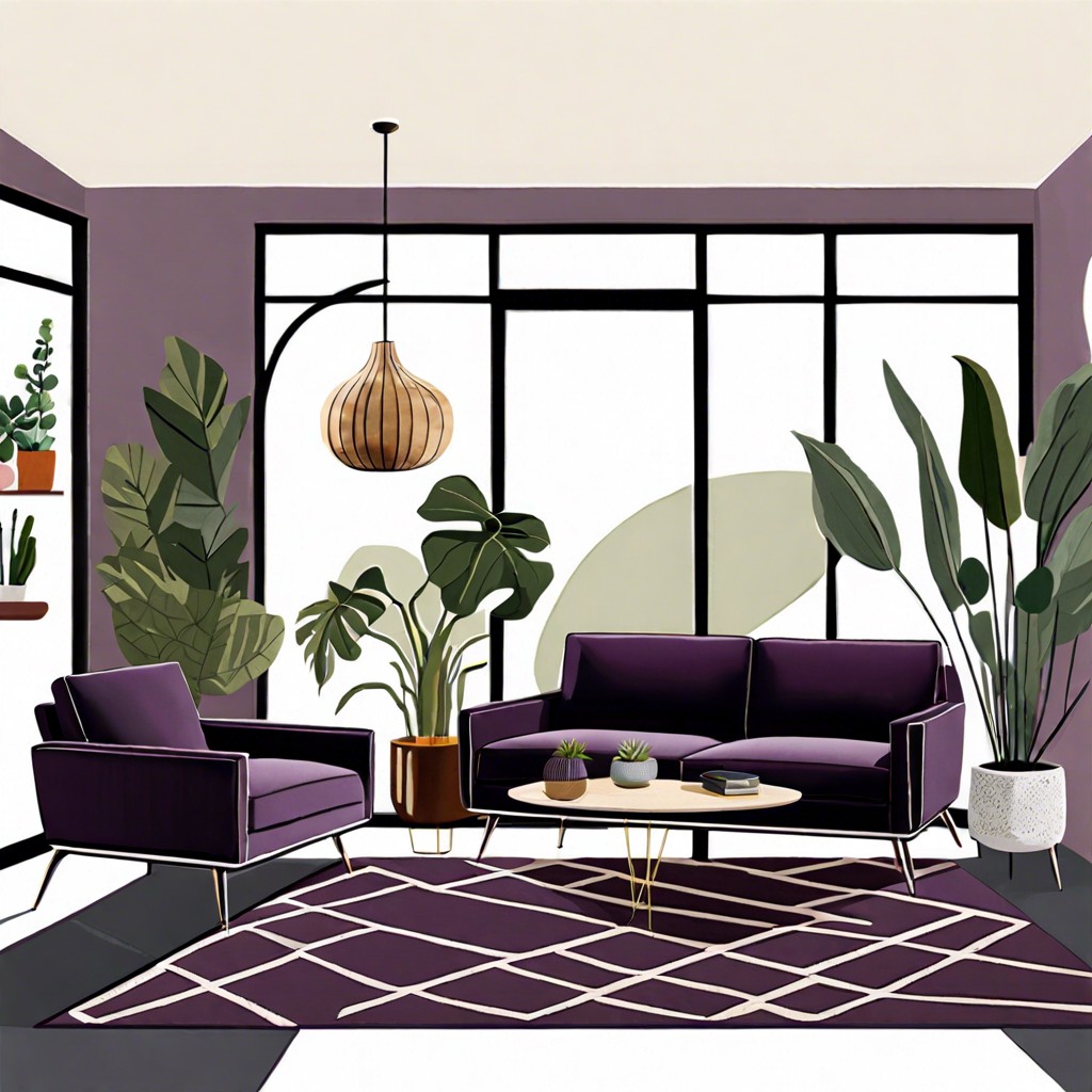 bold eggplant hue with chrome accents