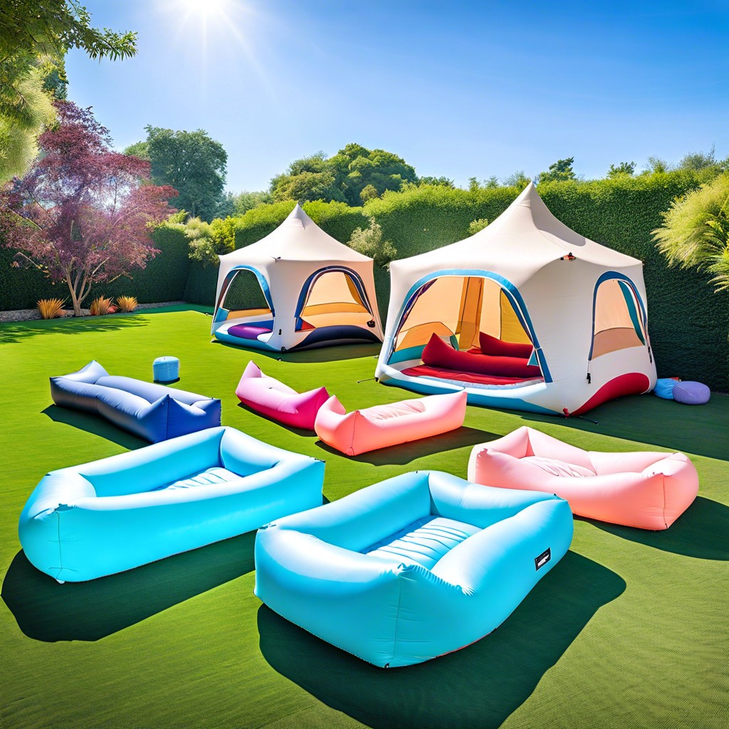 outdoor inflatable lounge pads