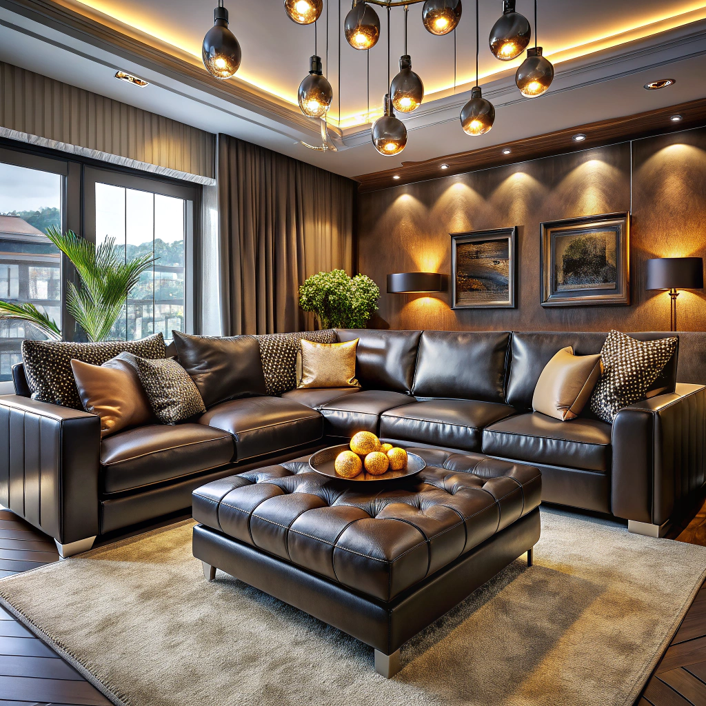 leather sectional