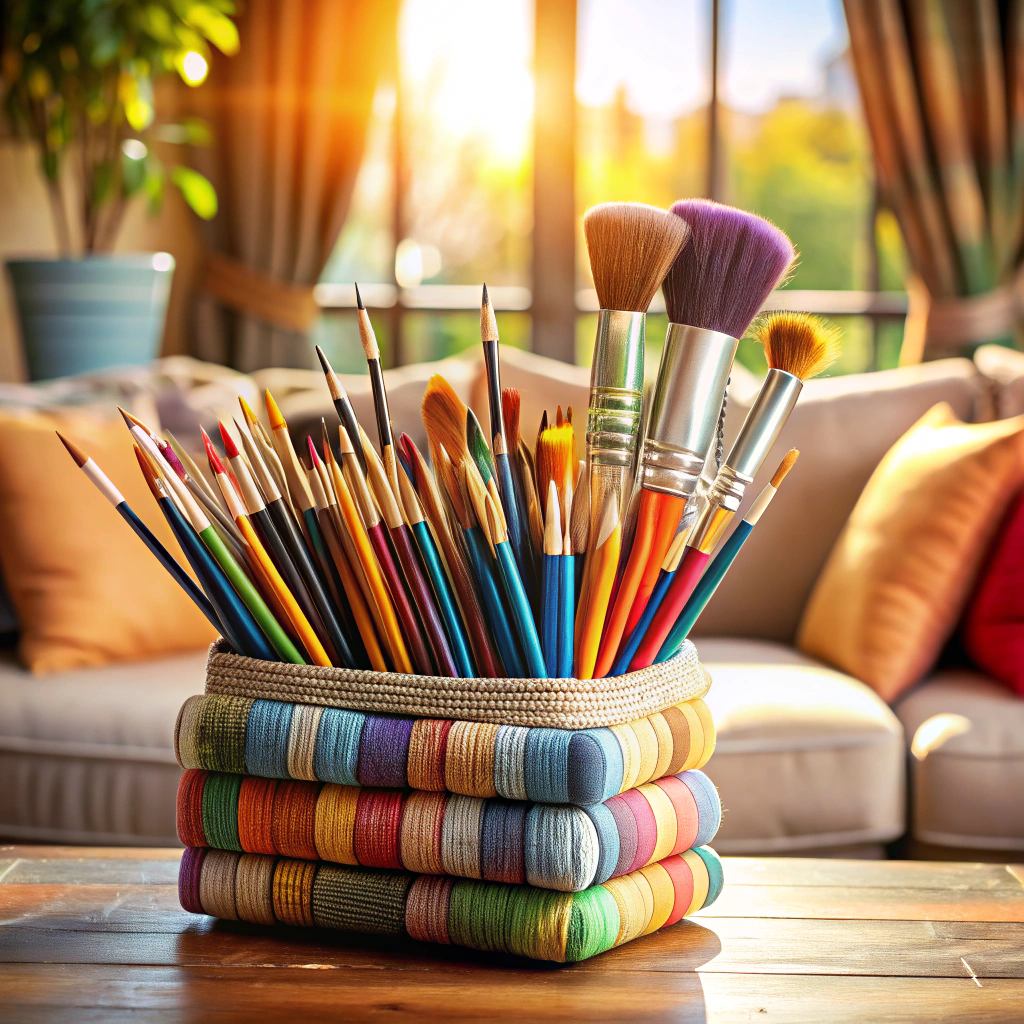 art and craft brush holder