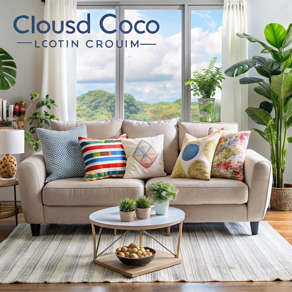 diy cloud print pillows