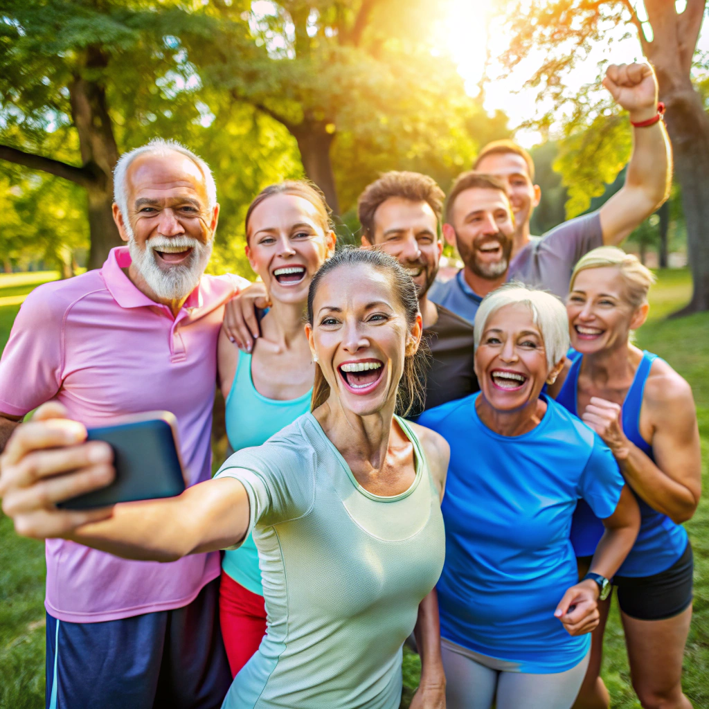 virtual running group with weekly goals